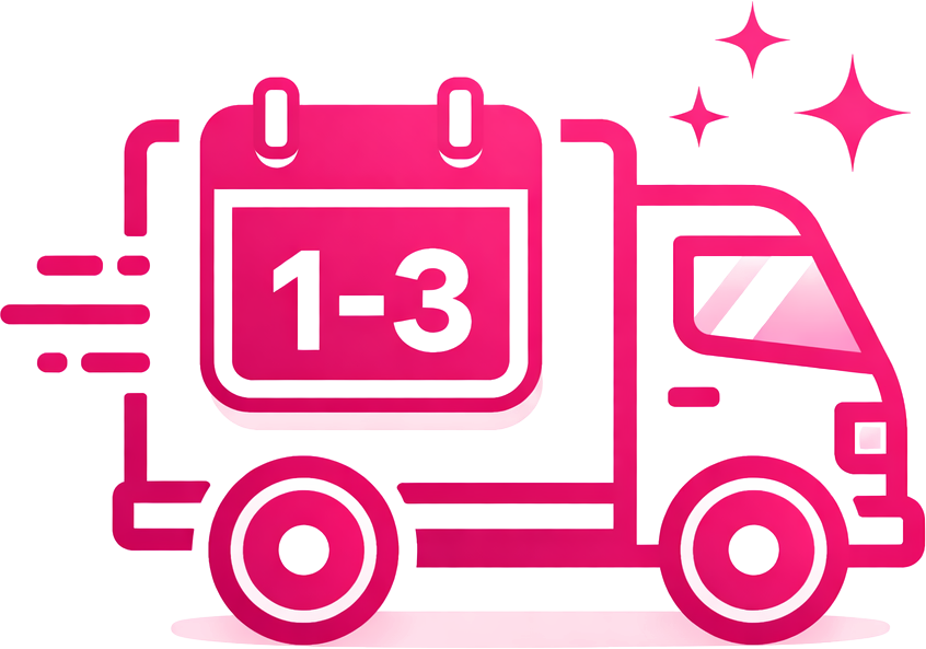 Delivered in <strong>1-3 Business Days</strong>