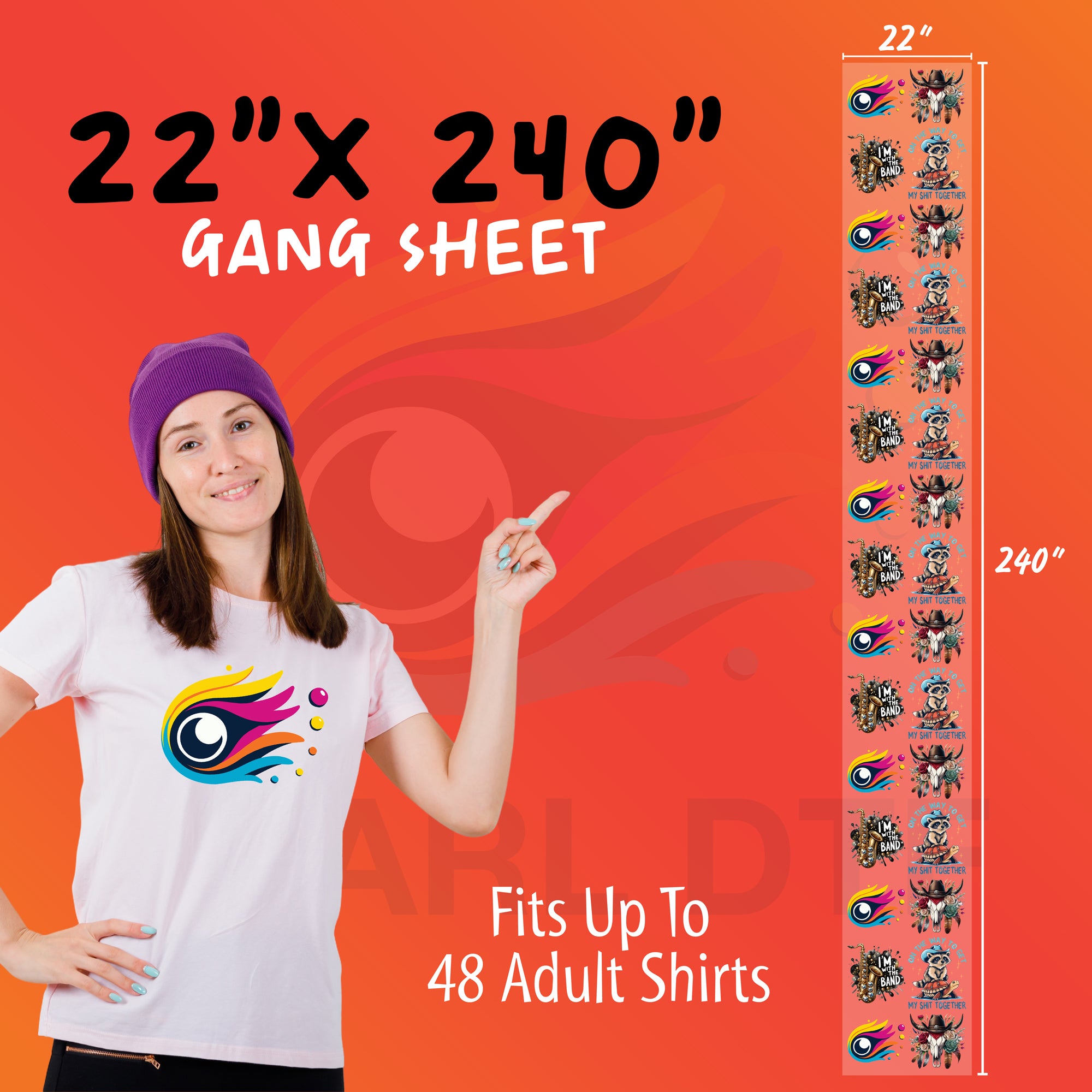 DTF Transfers Gang Sheet Builder