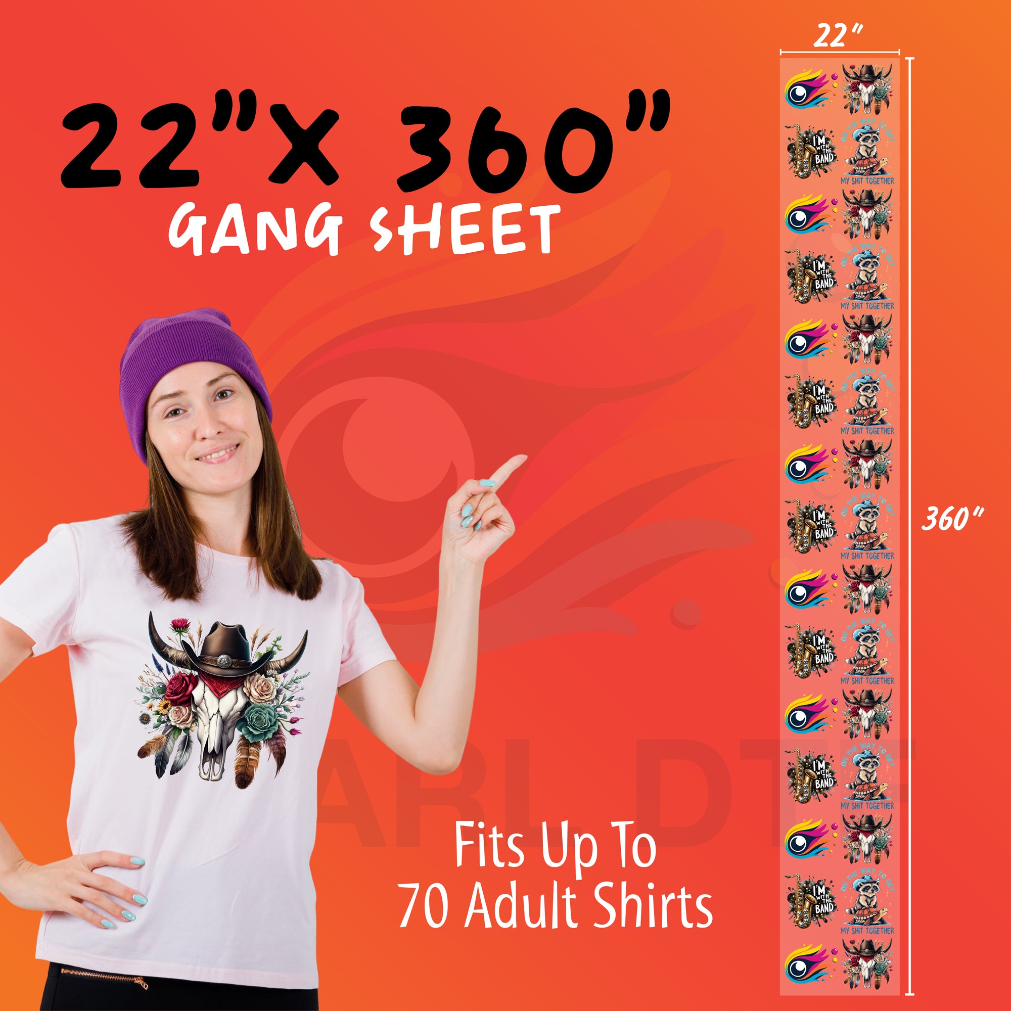 DTF Transfers Gang Sheet Builder