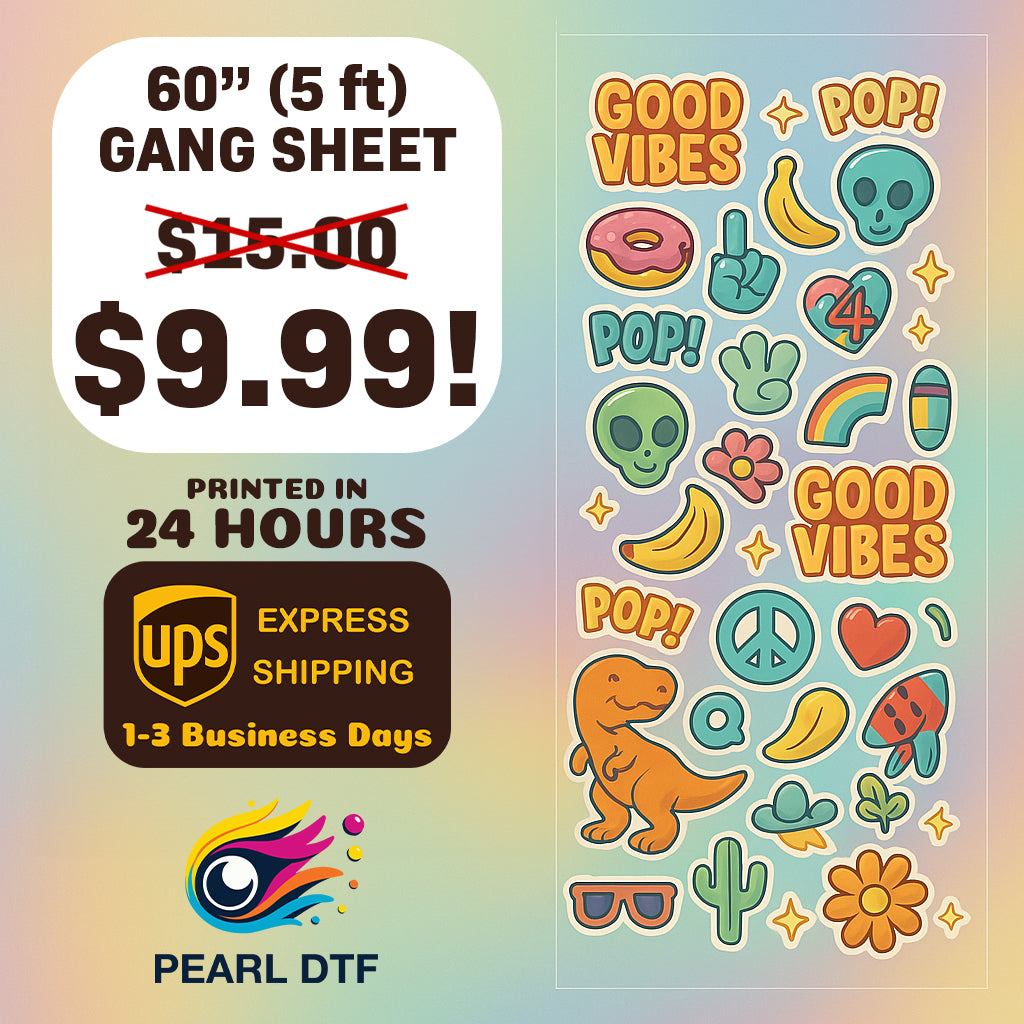 DTF Transfers Upload Gang Sheets