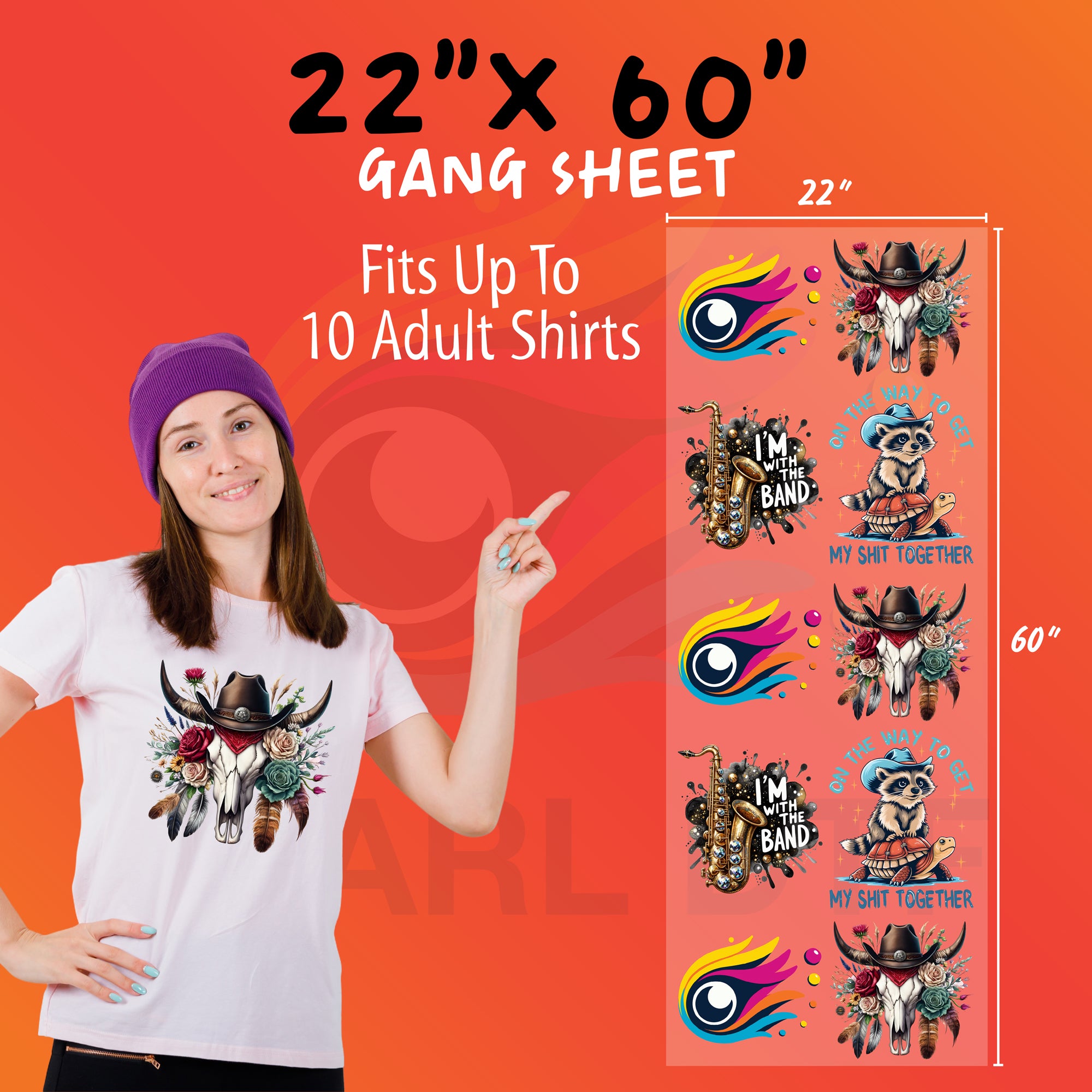 DTF Transfers Gang Sheet Builder