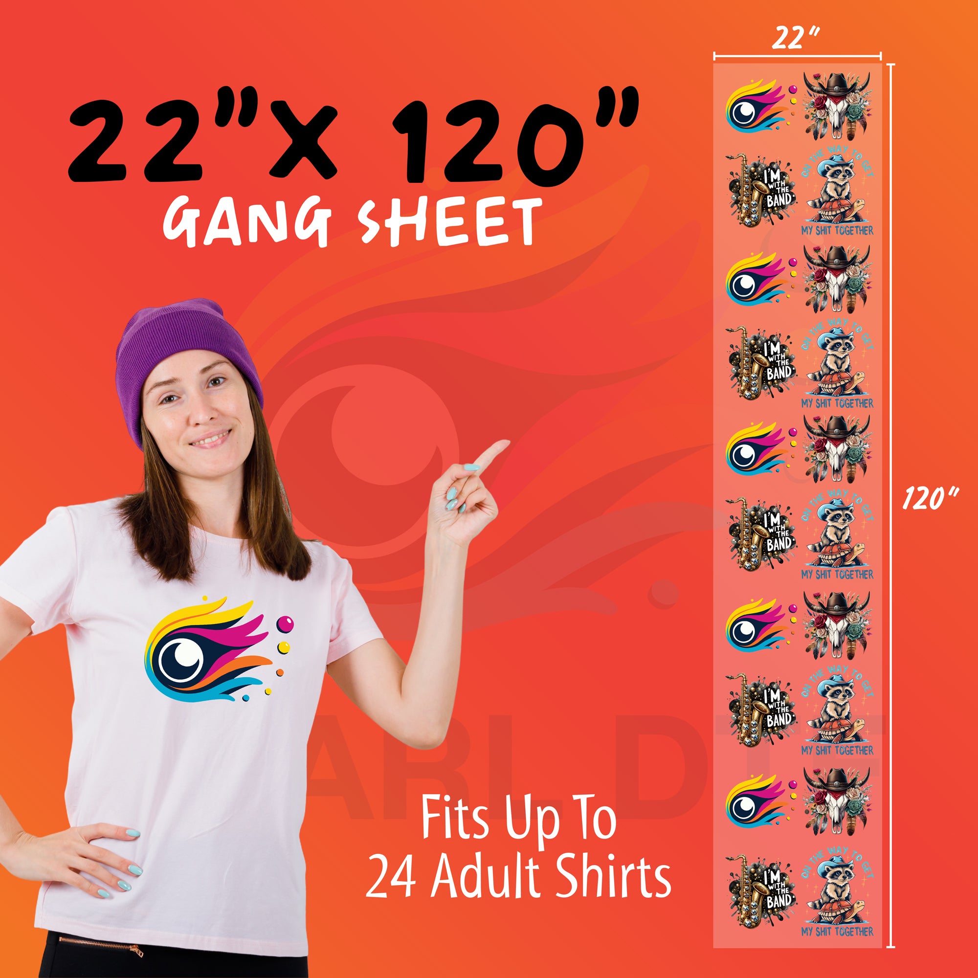 DTF Transfers Gang Sheet Builder