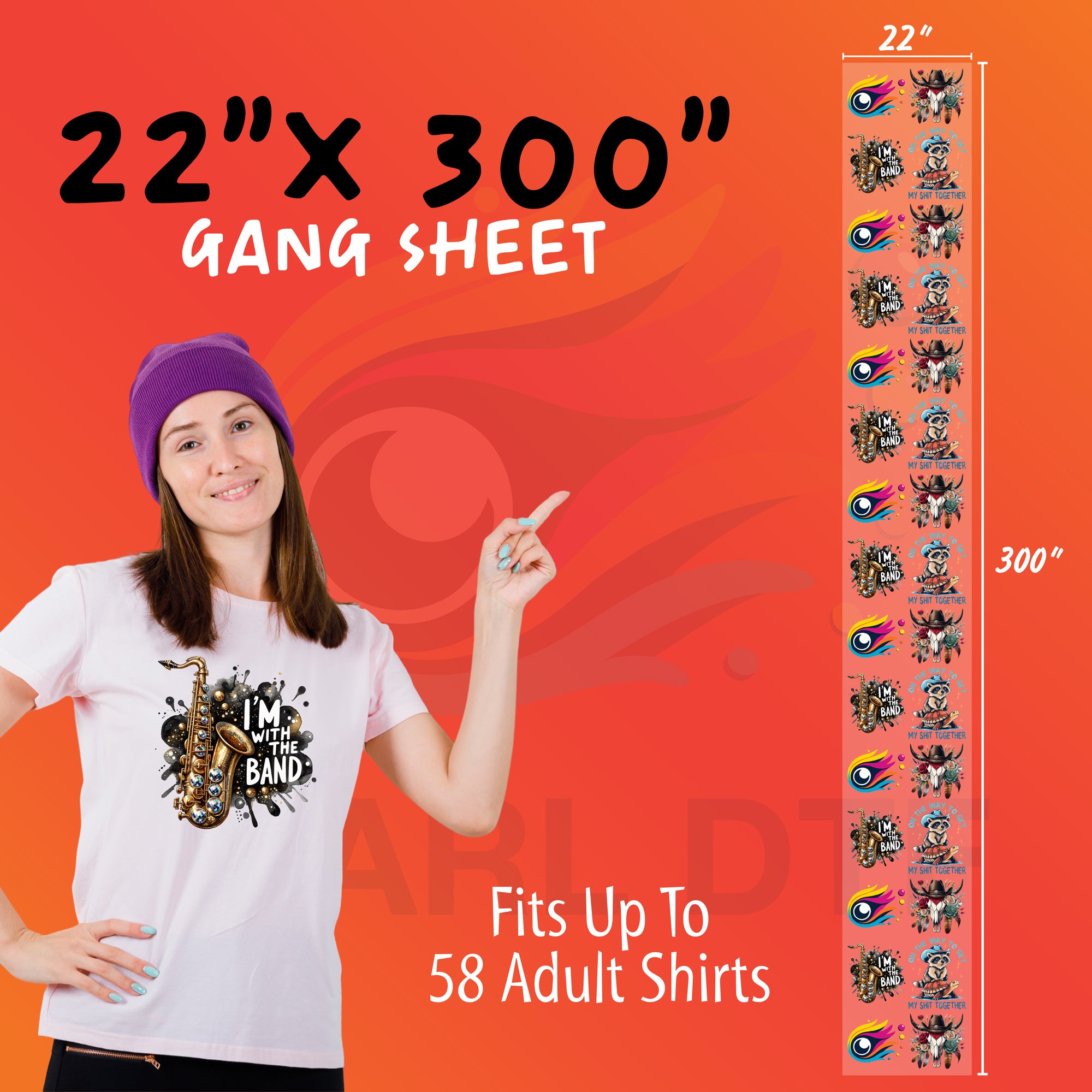 DTF Transfers Gang Sheet Builder